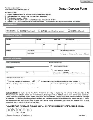 Ny Unemployment Direct Deposit  Form
