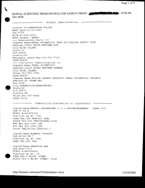 Ferrotype Polish Msds Form