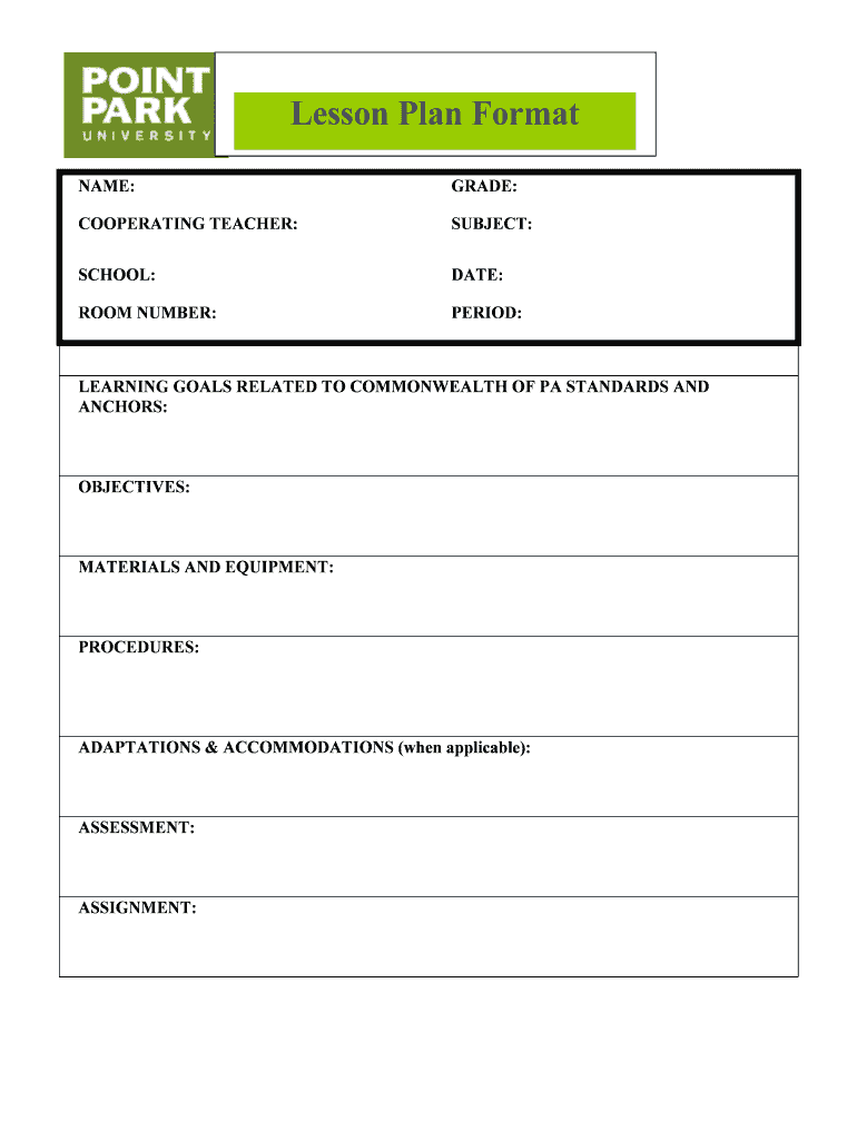 Interactive Lesson  Form