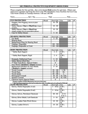 Ppe Agreement Form