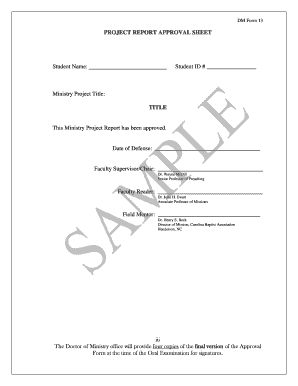 Approval Sheet Template  Form