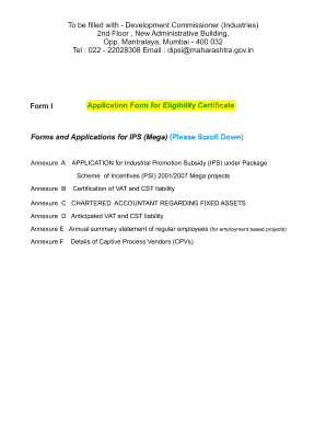 Ips Scheme  Form