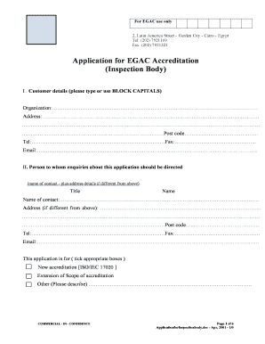 Egac Accreditation Fees  Form