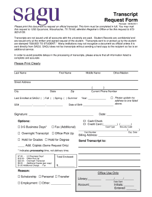  Sagu Transcripts 2011-2024