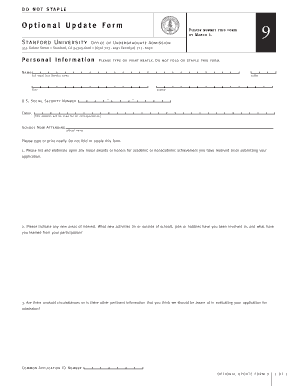 Stanford Deferral Form