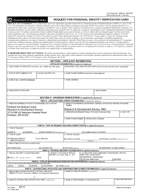 Va Form 0711