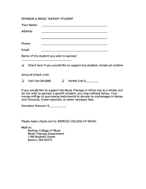 Download a Donation Form Pdf, 29 3 KB Berklee College of Music Berklee