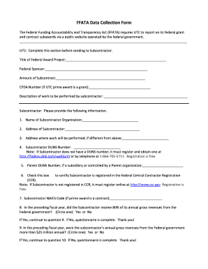 Ffata Reporting Template  Form