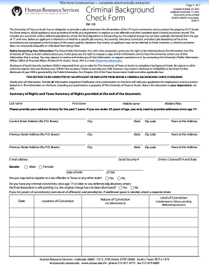 How to Fill Out a Ut Background Check Online Form Utexas