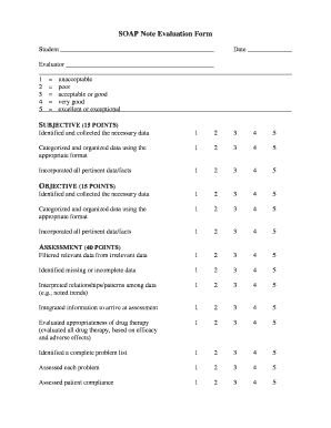 Online Soap Notes Form