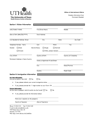 Biodata Printable  Form