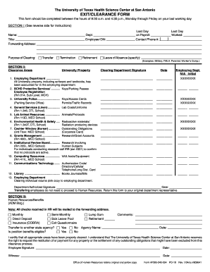 Sample of Employee Exit Clearance Form in the Philippines