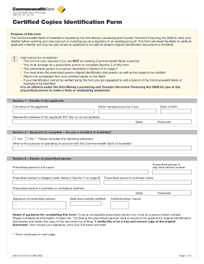 Cba Identification Form