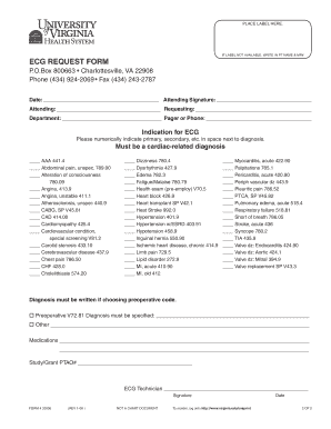 Ecg Application Form