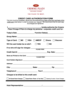 Credit Card Authorization Form Fill Out And Sign Printable Pdf Template Signnow