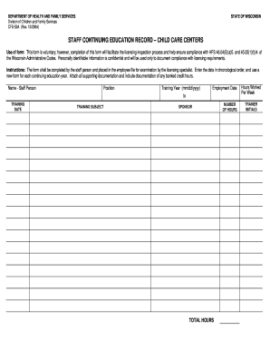 Dcf Form Cfs 53a