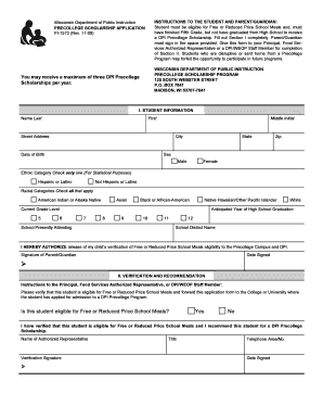  International Scholarship Application Form 2009-2024