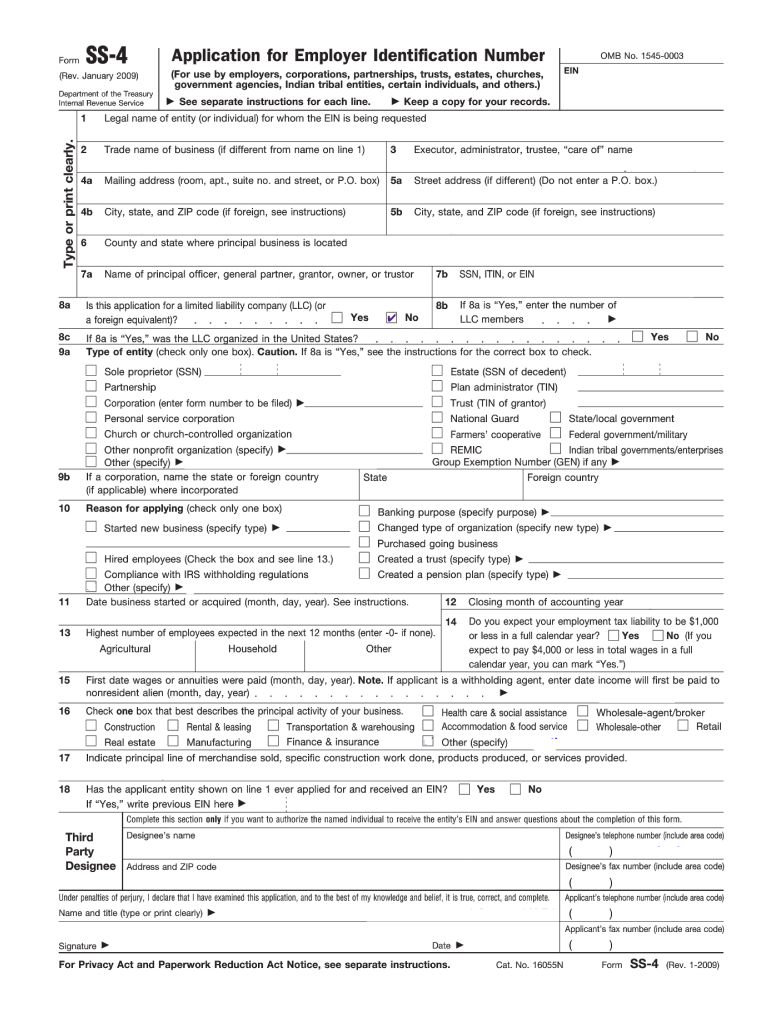 Get and Sign Ss 4 Form 2009