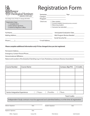 Bts Application Form