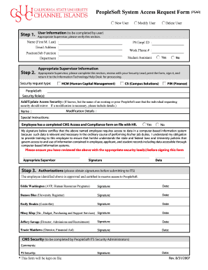 System Access Request Form