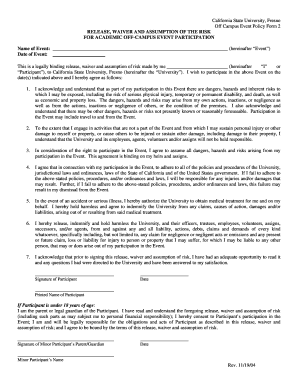 Car Accident Release of Liability Form