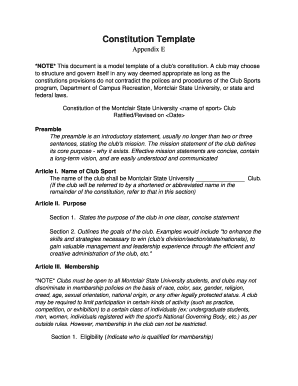 Stokvel Constitution Sample PDF  Form