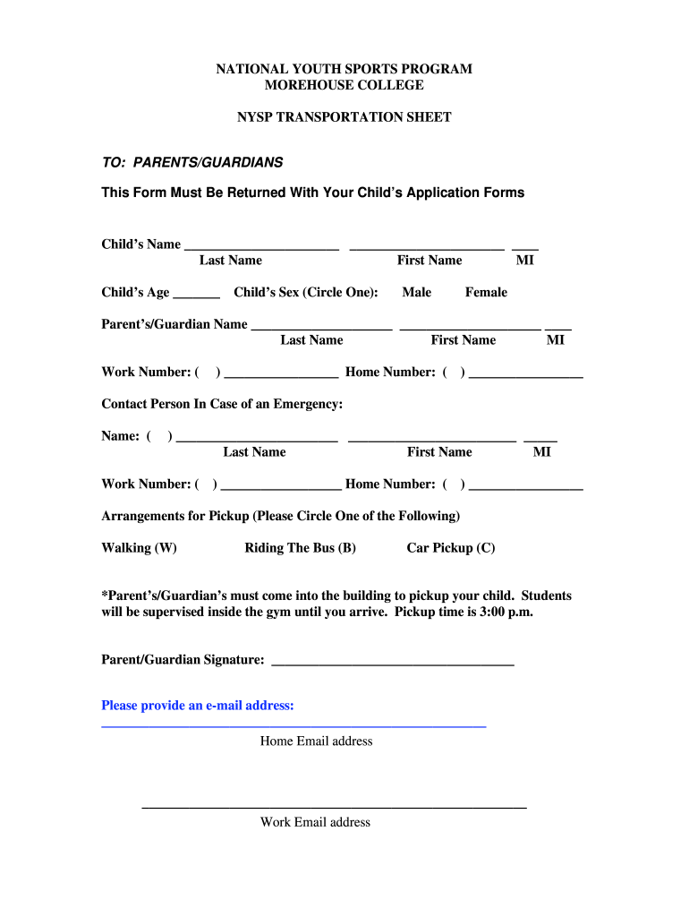 Lds Permission Slip  Form