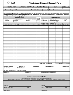 Opsu Aggie Access  Form