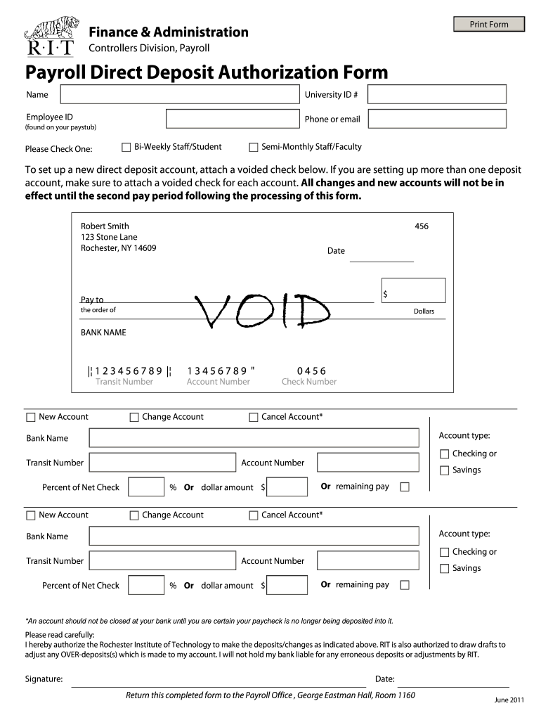 Create Voided Check Online  Form