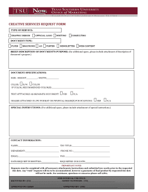 Creative Services Request Form