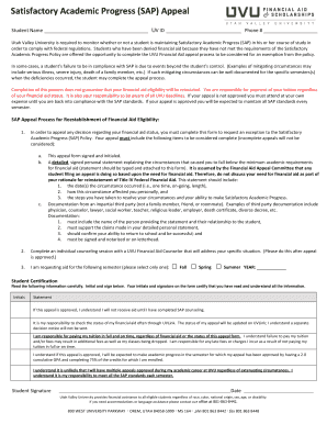 Uvu Sap Appeal Form