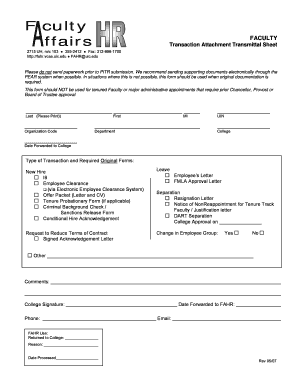 Document Transmittal Form Template Word