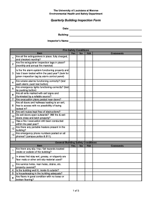  Building Inspection Form 2002-2024