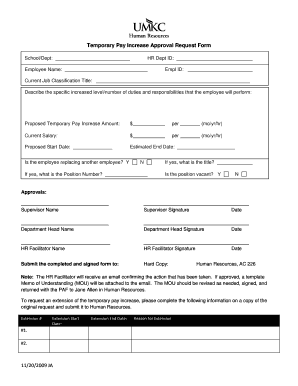  Pay Increase Form 2009-2024