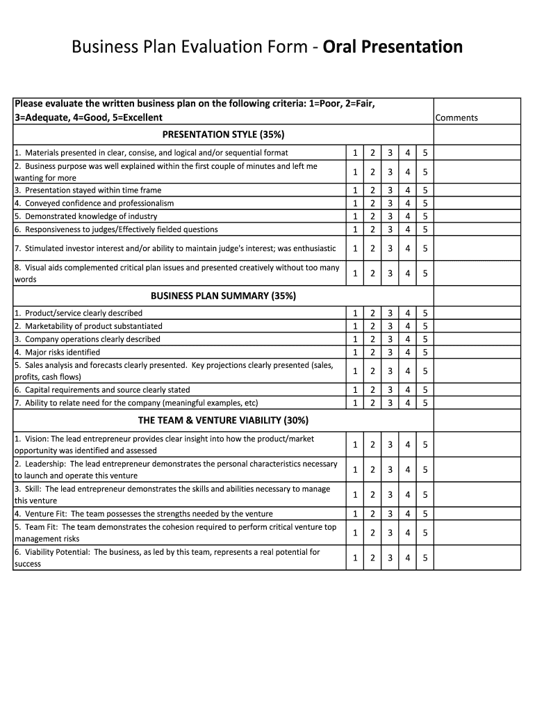 Evaluation  Form