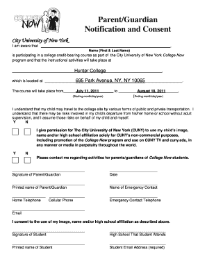 Get and Sign Cuny Parents Form