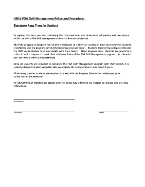 Signature Page Form