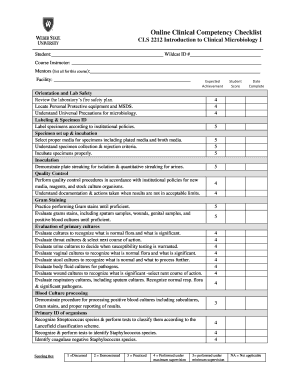 Panda Warmer Competency Checklist  Form