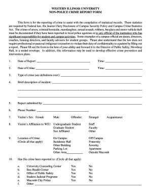 Homicide Report Template  Form