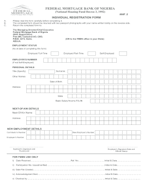 Nhf Loan Application Form