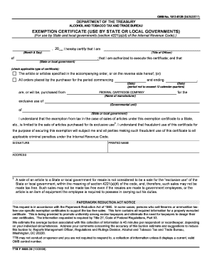 Fet Exemption Certificate Form