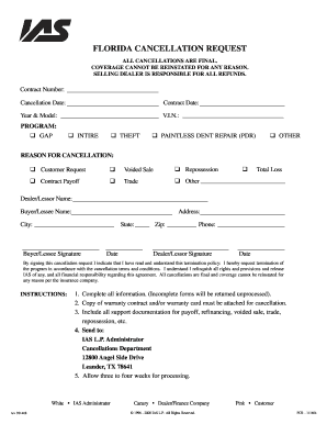 Ais Gap Cancellation Form