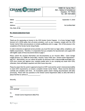 Tql Carrier Packet PDF  Form