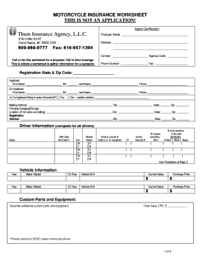 Atv Worksheet  Form