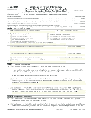 Form W 8IMY Rev February VP Bank Vpbank