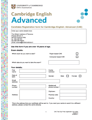 Candidate Registration Form