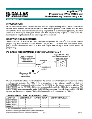 Dallas Application Note 177 Form