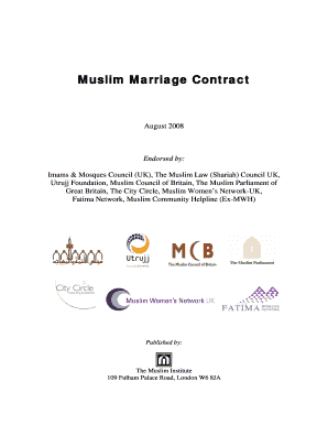 The Muslim Law Shariahcouncil Uk the Joseph Interfaith  Form