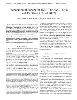 Preparation of Papers for IEEE TRANSACTIONS and JOURNALS Www2 Elo Utfsm  Form