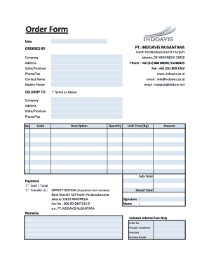 Order Form